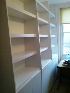 custom house shelves