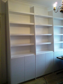 custom house shelves