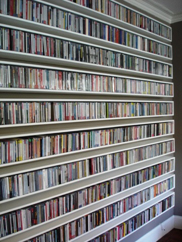 custom house CD and DVD shelves