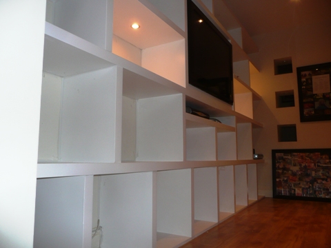 home office cabinets and 

shelving installations