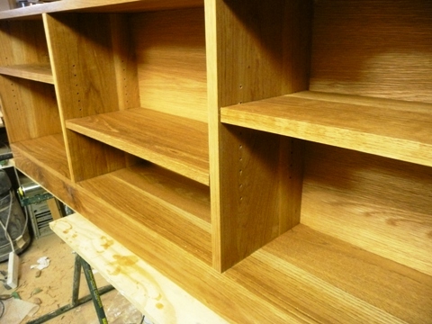 walnut shelving